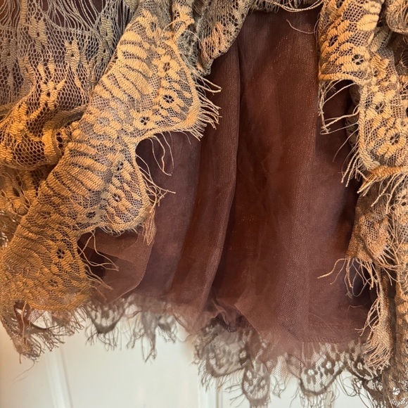 Trish Scully Child Girl's Lace Vintage-Look Full Skirt Formal Dress Size 7 - Picture 4 of 8